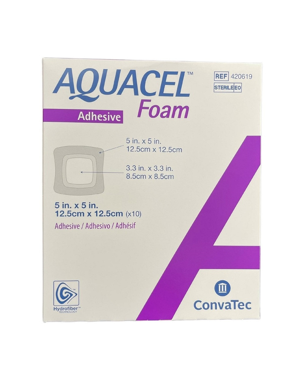 CONVATEC AQUACEL FOAM 12.5CM X 12.5CM (420619) 10'S ###