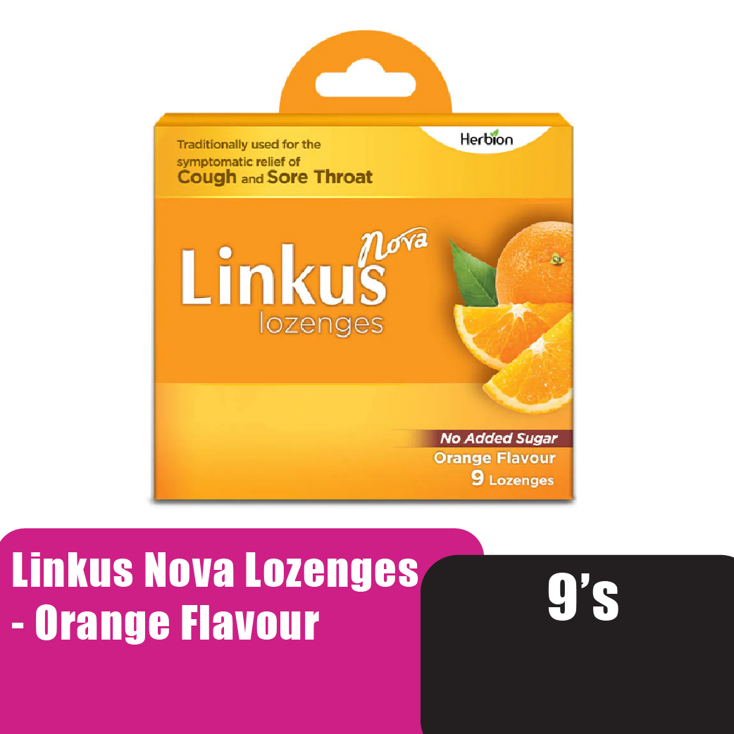 LINKUS Nova Lozenges 9's - Orange Flavour