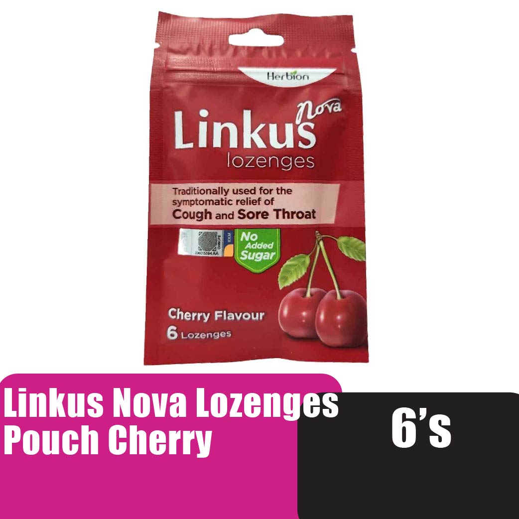 LINKUS Nova Lozenges Pouch 6's - Cherry Flavour