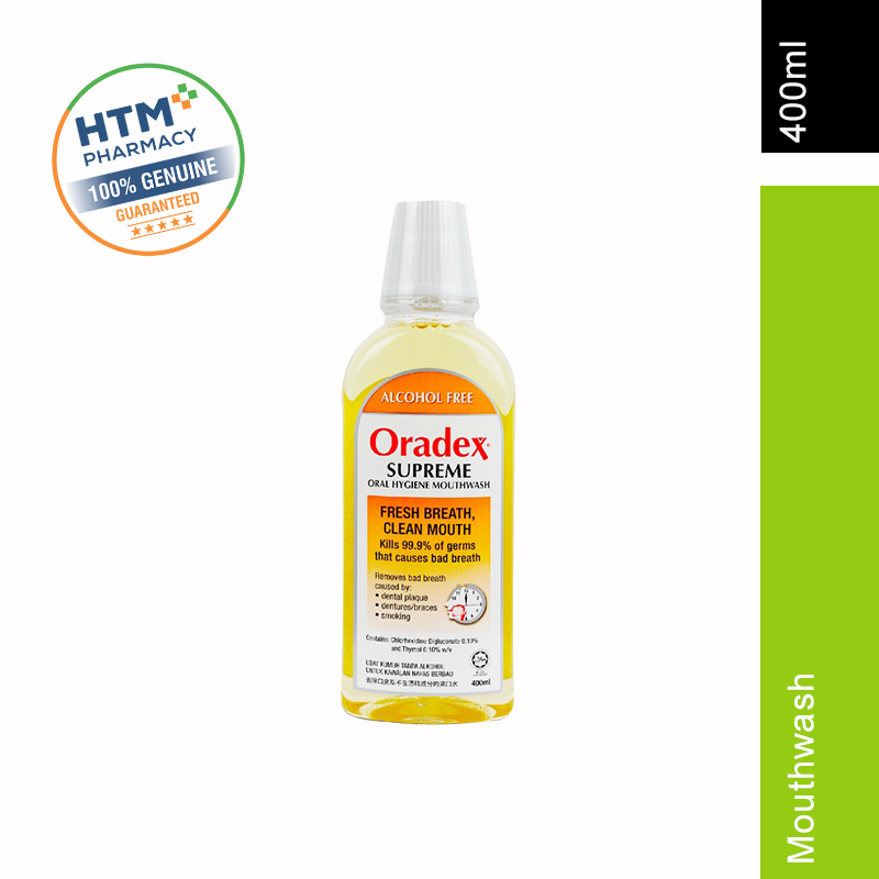 ORADEX SUPREME MOUTHWASH 400ML