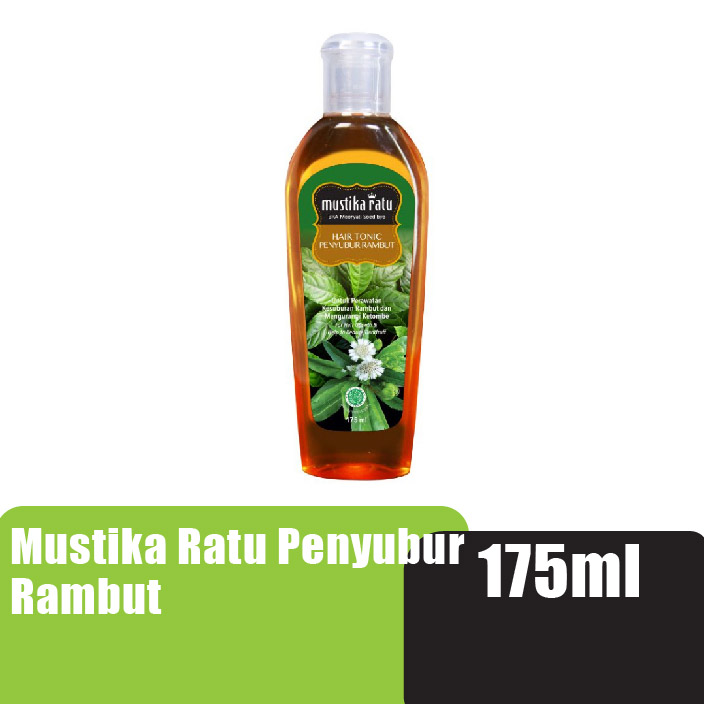 Mustika Ratu Penyubur Rambut Hair Tonic Rambut Gugur - Hair Tonic Growth & Dandruff Scalp Treatment 175ml