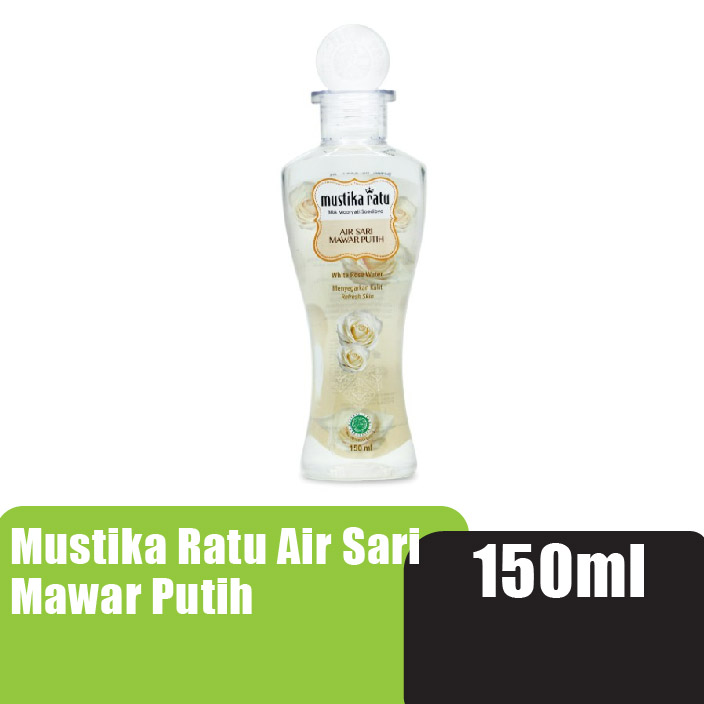 (CLR)Mustika Ratu Skincare - Air Sari Mawar Putih ( Air Mawar Original untuk muka 150ml) EXP:2026.7.31