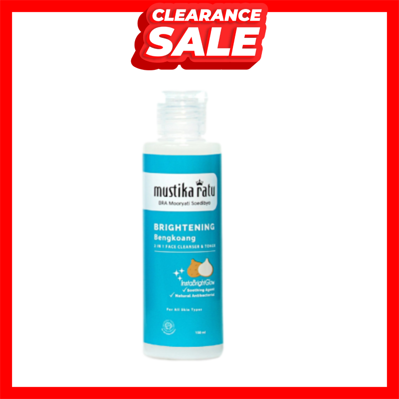 (CLR)Mustika Ratu Brightening Bengkoang 2 in 1 Facial Wash & Toner 150ml EXP:2027.4.30