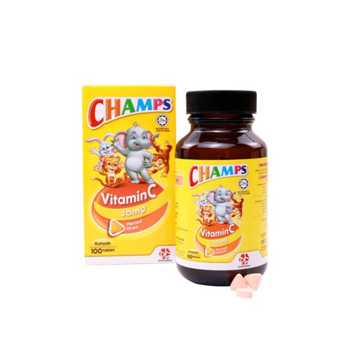 CHAMPS C 30MG 100'S - ORANGE