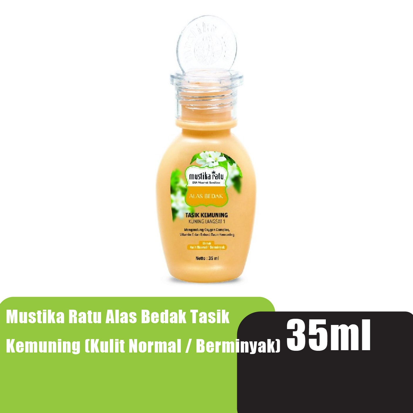 Mustika Ratu Alas Bedak Mustika Ratu Foundation (Alas Bedak Kemuning Kuning Langsat Muka Berminyak / Oily Skin) 35ml