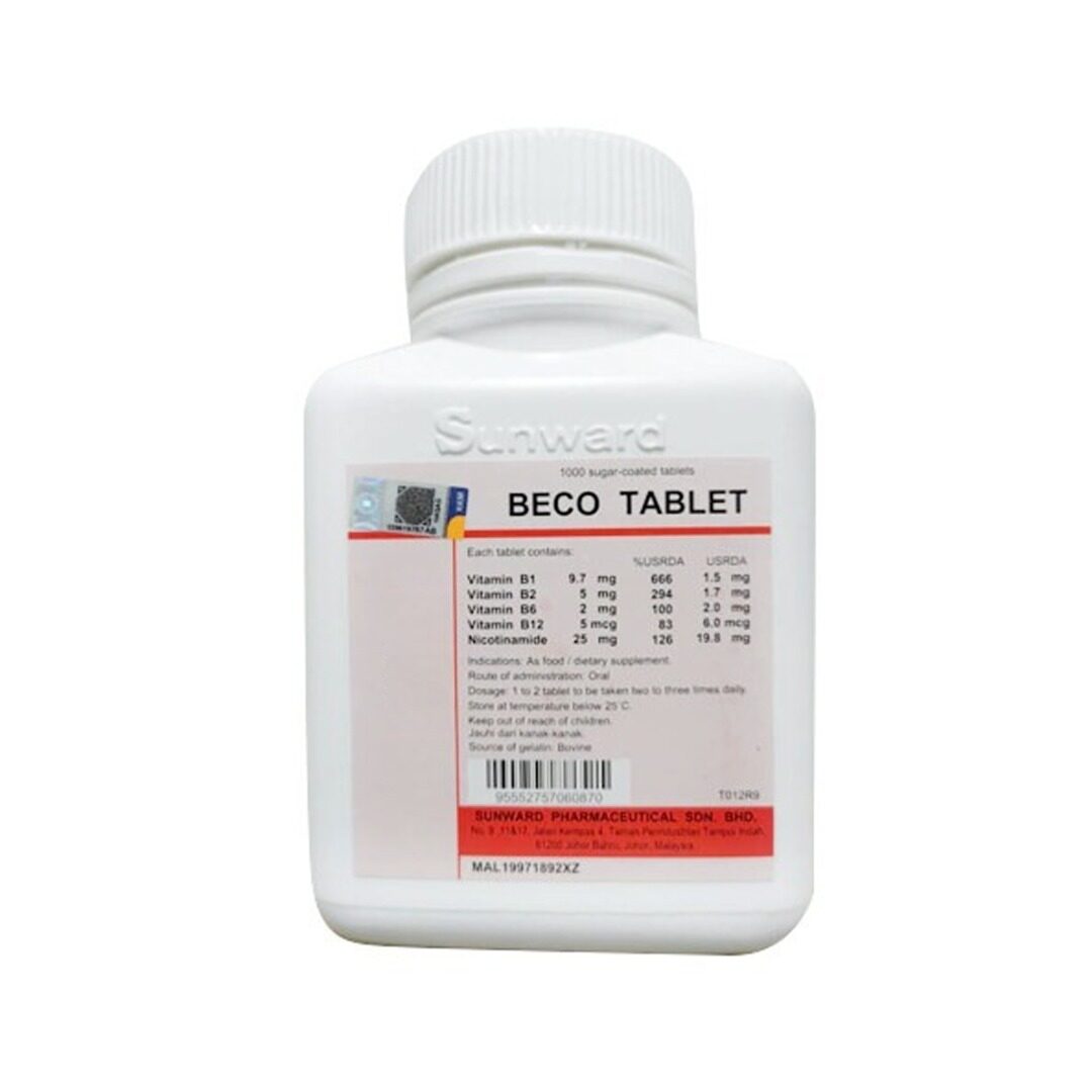 SUNWARD BECO TABLET 1000'S