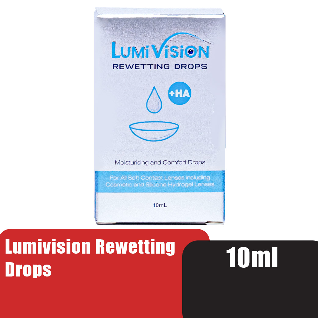 LUMIVISION Rewetting Drops 10ml Eye Drops for Dry Eye & Contact Lens,  眼药水,  Eye Care