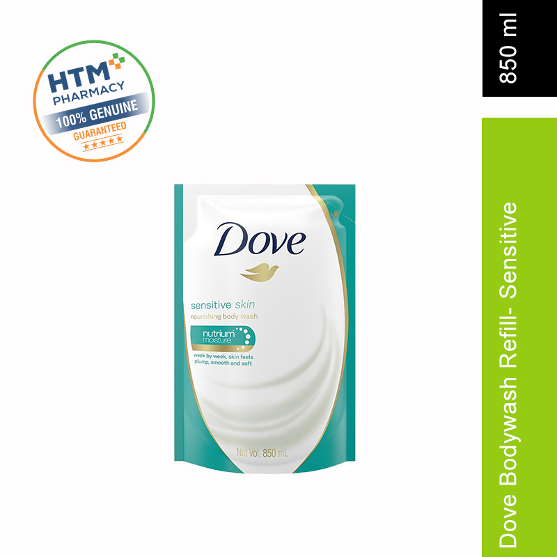 DOVE BODYWASH REFILL 850ML - SENSITIVE