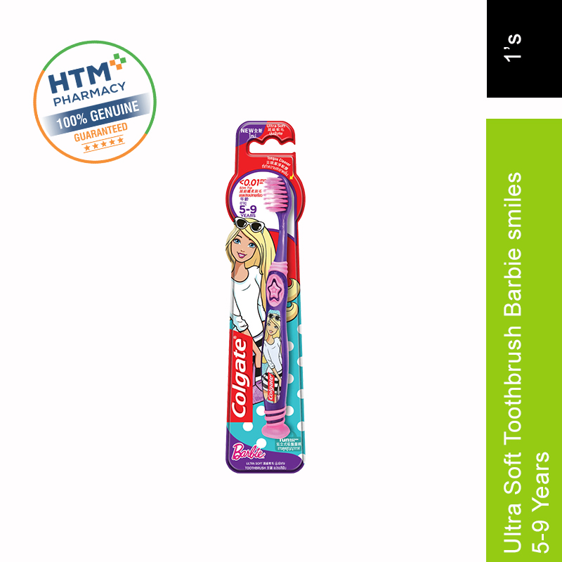 COLGATE ULTRA SOFT SMILES TOOTHBRUSH (5-9 YEARS) - BARBIE