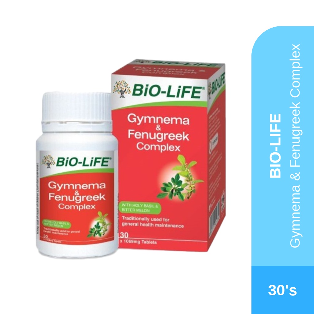 BIO-LIFE GYMNEMA & FENUGREEK 30'S