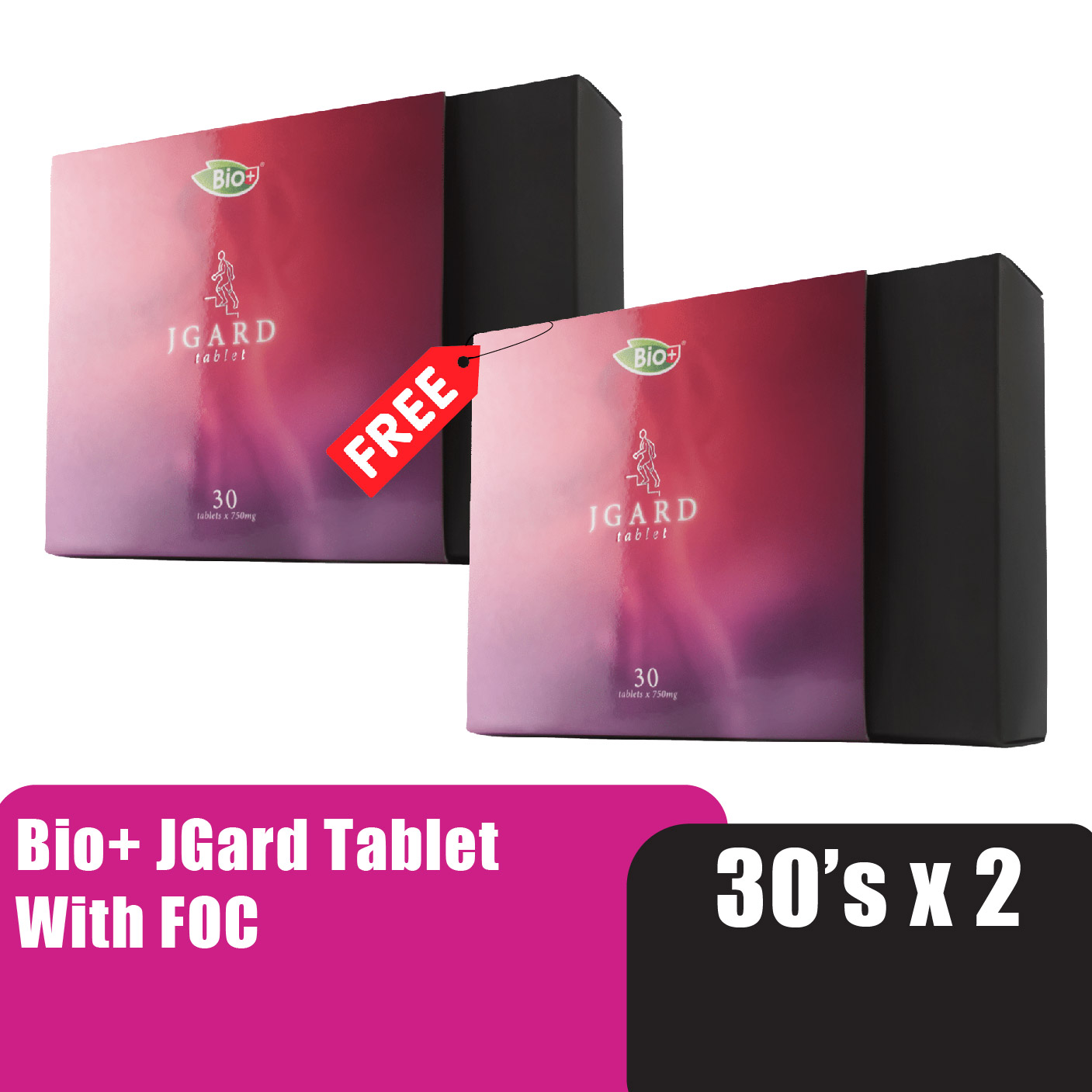 BIO+ JGard  Tablet 750mg 30's With FOC