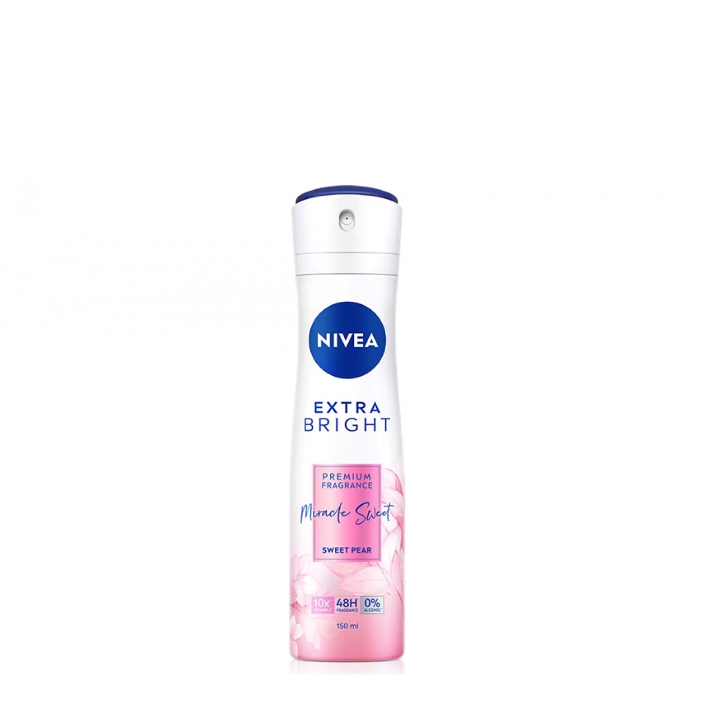 NIVEA DEODORANT FEMALE SPRAY 150ML - EXTRA BRIGHT MIRACLE SWEET (98537)