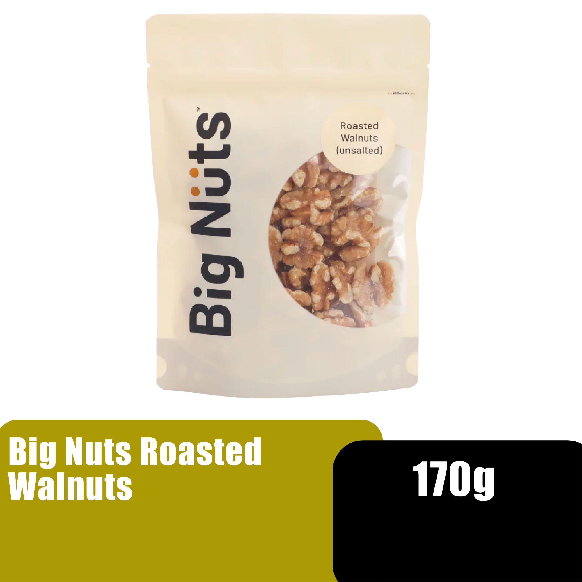 BIG NUTS ROASTED WALNUTS 170G