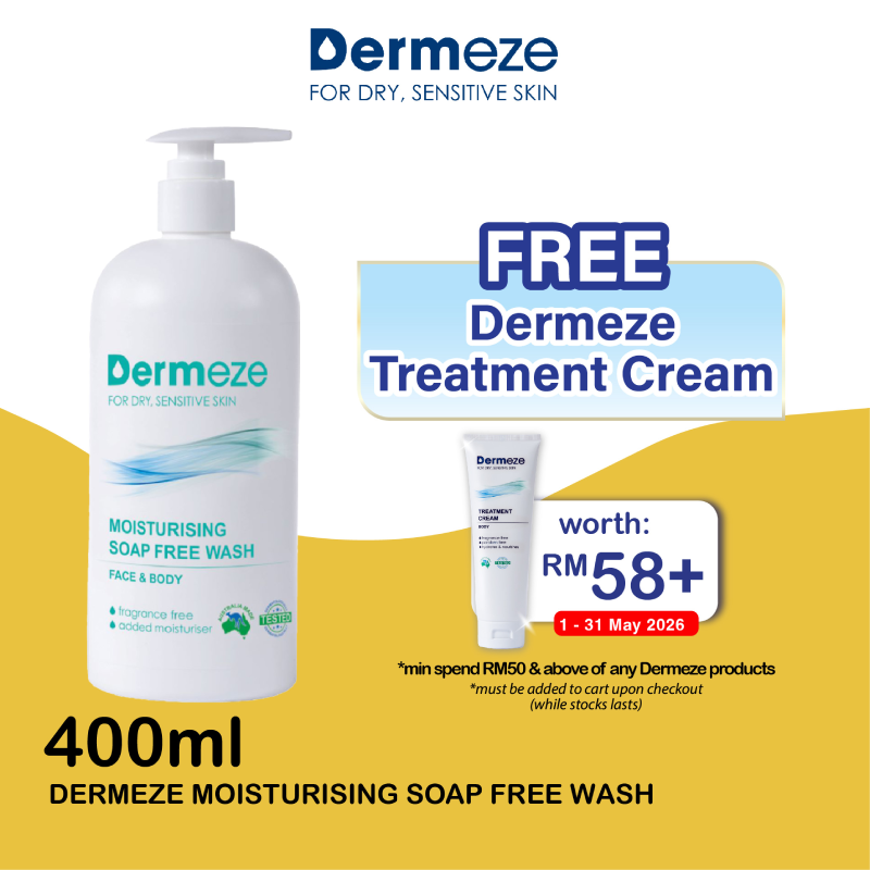 DERMEZE MOISTURISING SOAP FREE WASH 400ML