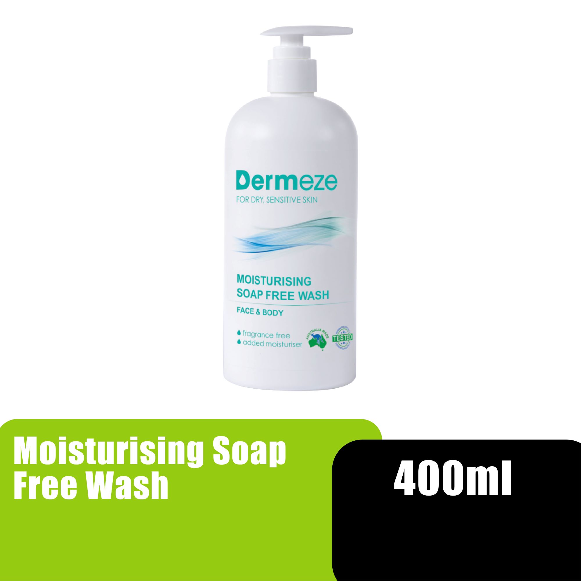 DERMEZE MOISTURISING SOAP FREE WASH 400ML