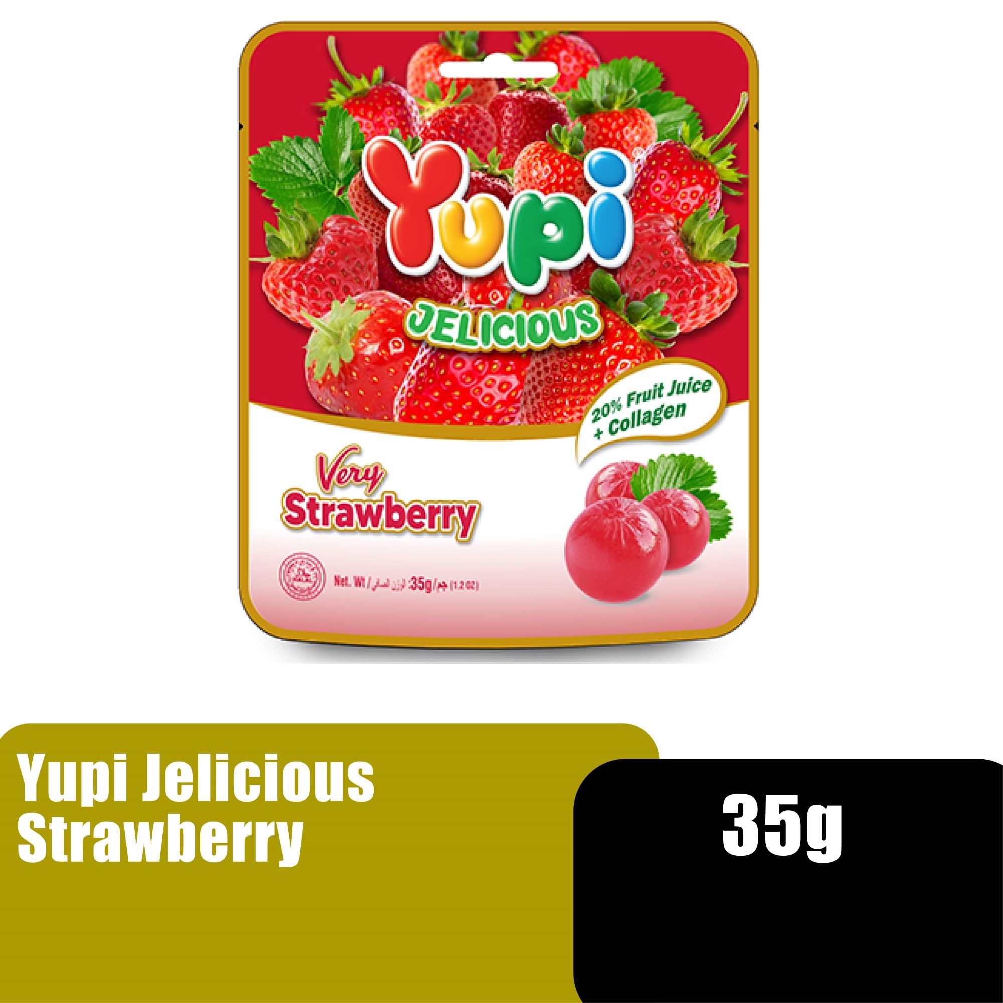 YUPI JELICIOUS 35G - STRAWBERRY