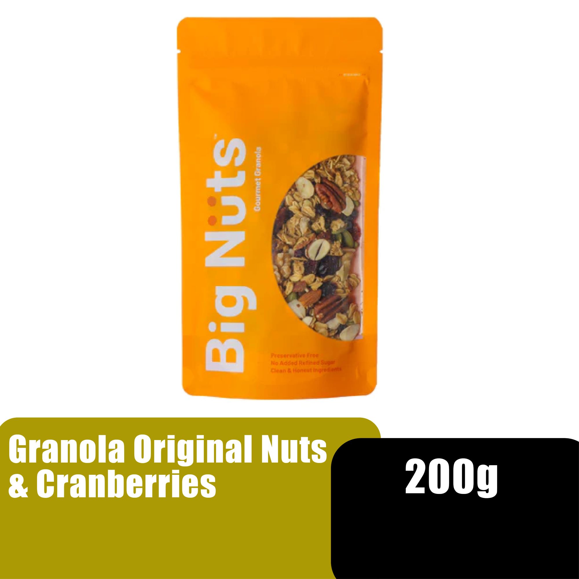 BIG NUTS GRANOLA ORIGINAL NUTS & CRANBERRIES 200G