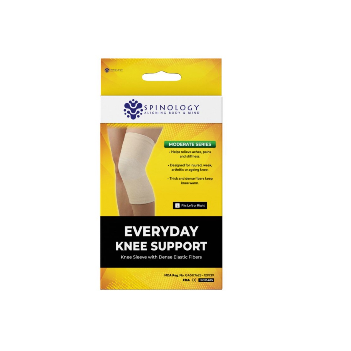 Spinology Everyday Knee Support Size (M) Sport Fitness Knee Guard Support Elastic Guard Lutut Pelindung Lutut 护膝 护膝套