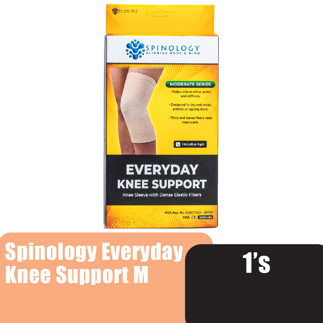 Spinology Everyday Knee Support Size (M) Sport Fitness Knee Guard Support Elastic Guard Lutut Pelindung Lutut 护膝 护膝套