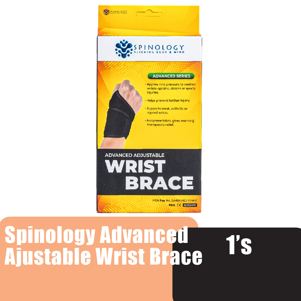 Spinology Advanced Adjustable Wrist Brace Sprains Fractures Wrist Support Guard Tangan 护腕 护腕套