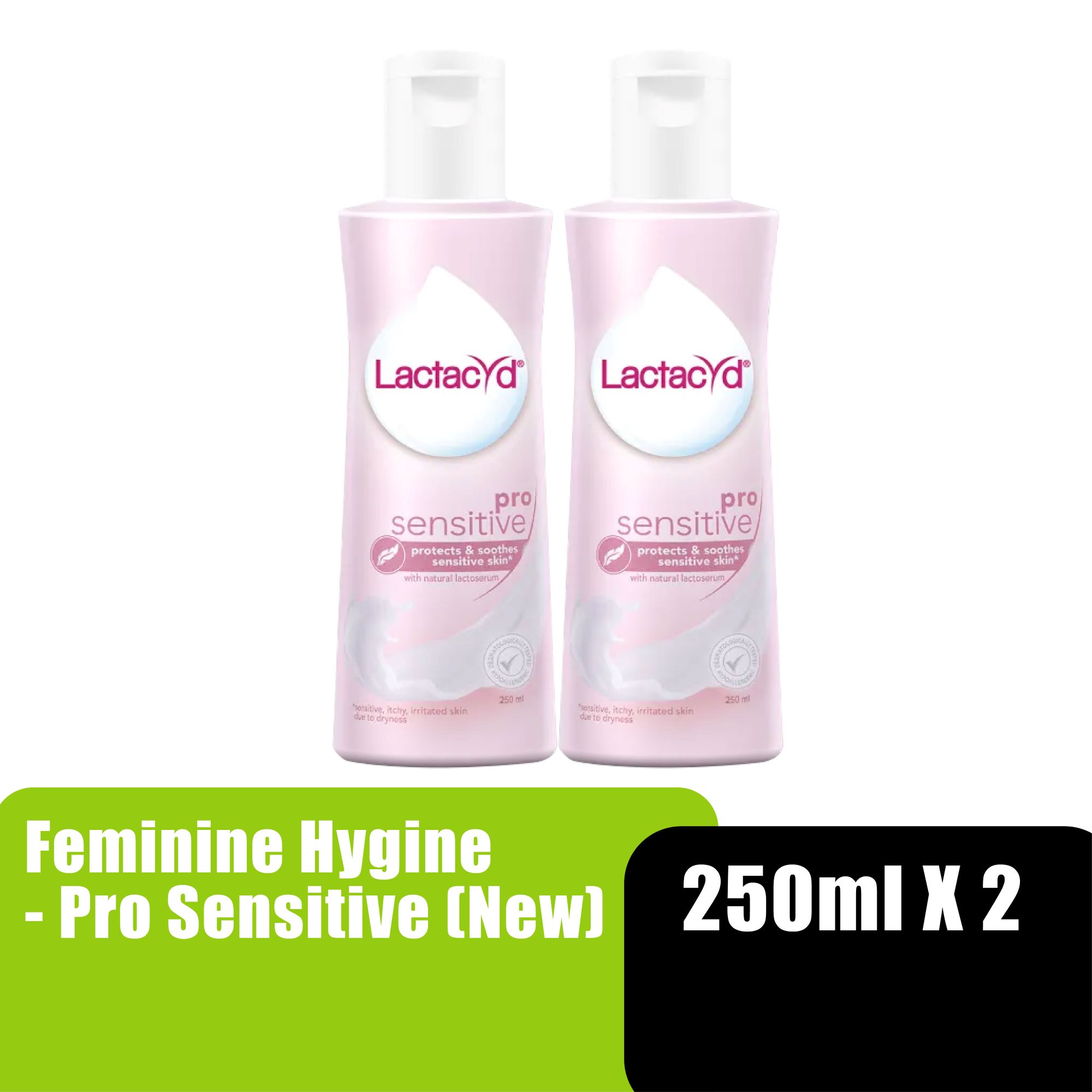 LACTACYD FEMININE HYGINE 250ML X 2 - PRO SENSITIVE (NEW)