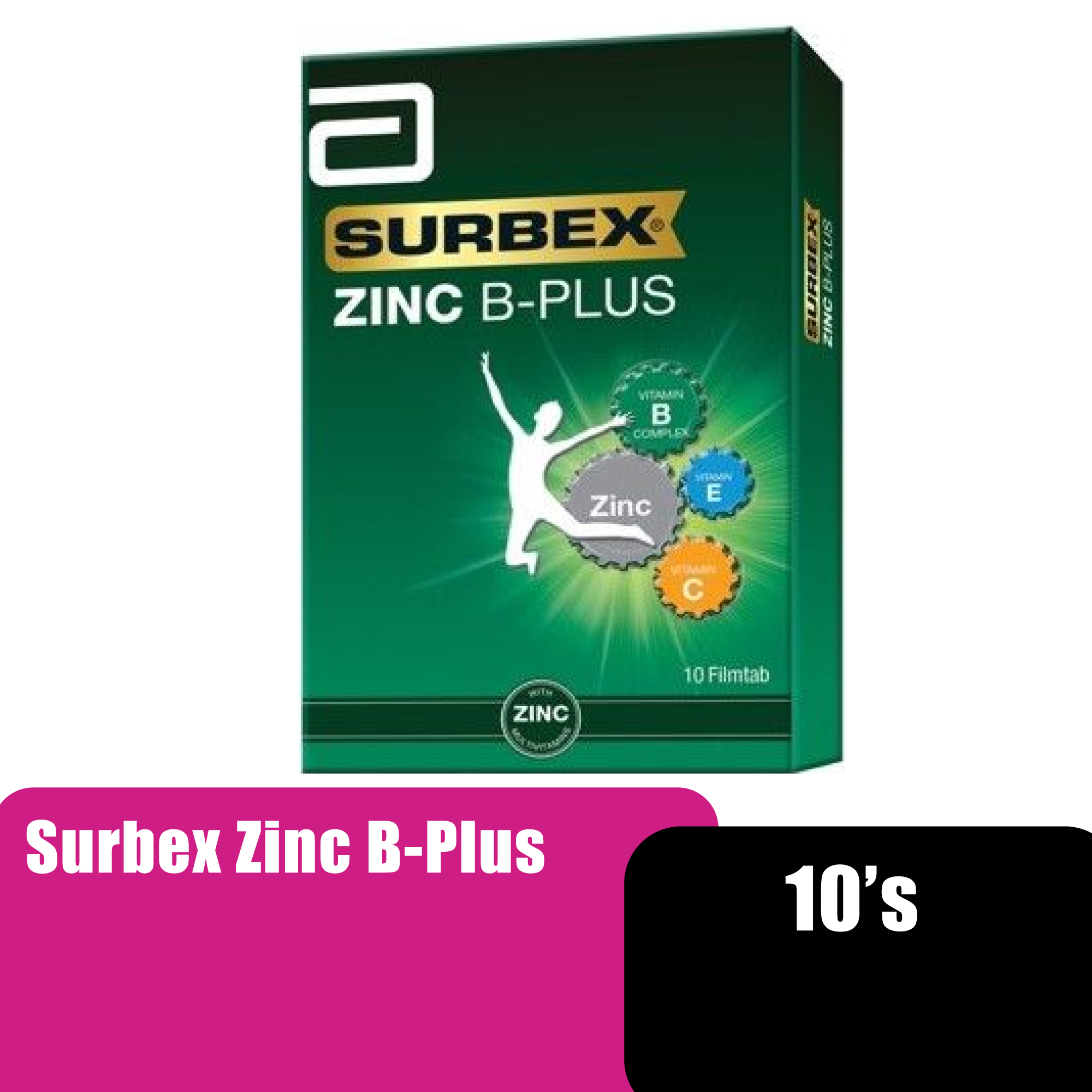 SURBEX ZINC B-PLUS 10'S