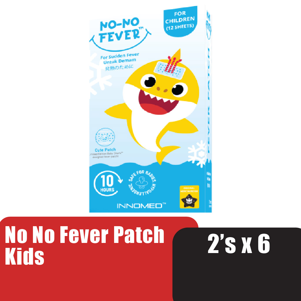 Nono Fever Patch - Kids 2's X 6