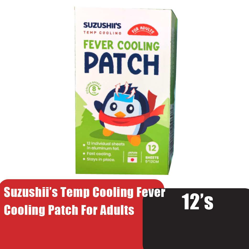 Suzushii's Temp Cooling Fever Cooling Patch For Adults 12's