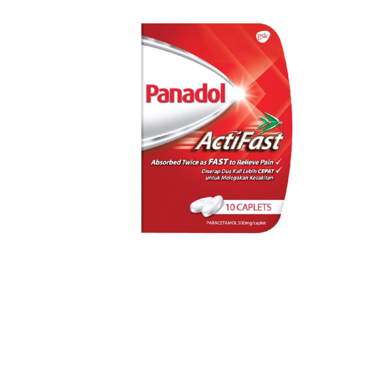 Panadol Actifast Compack 500mg 10's