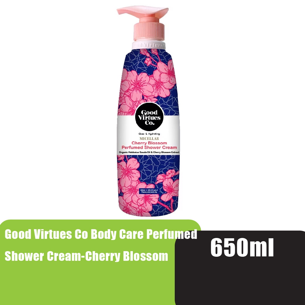 Good Virtues Co Body Care Perfumed Shower Cream-Cherry Blossom 650ml