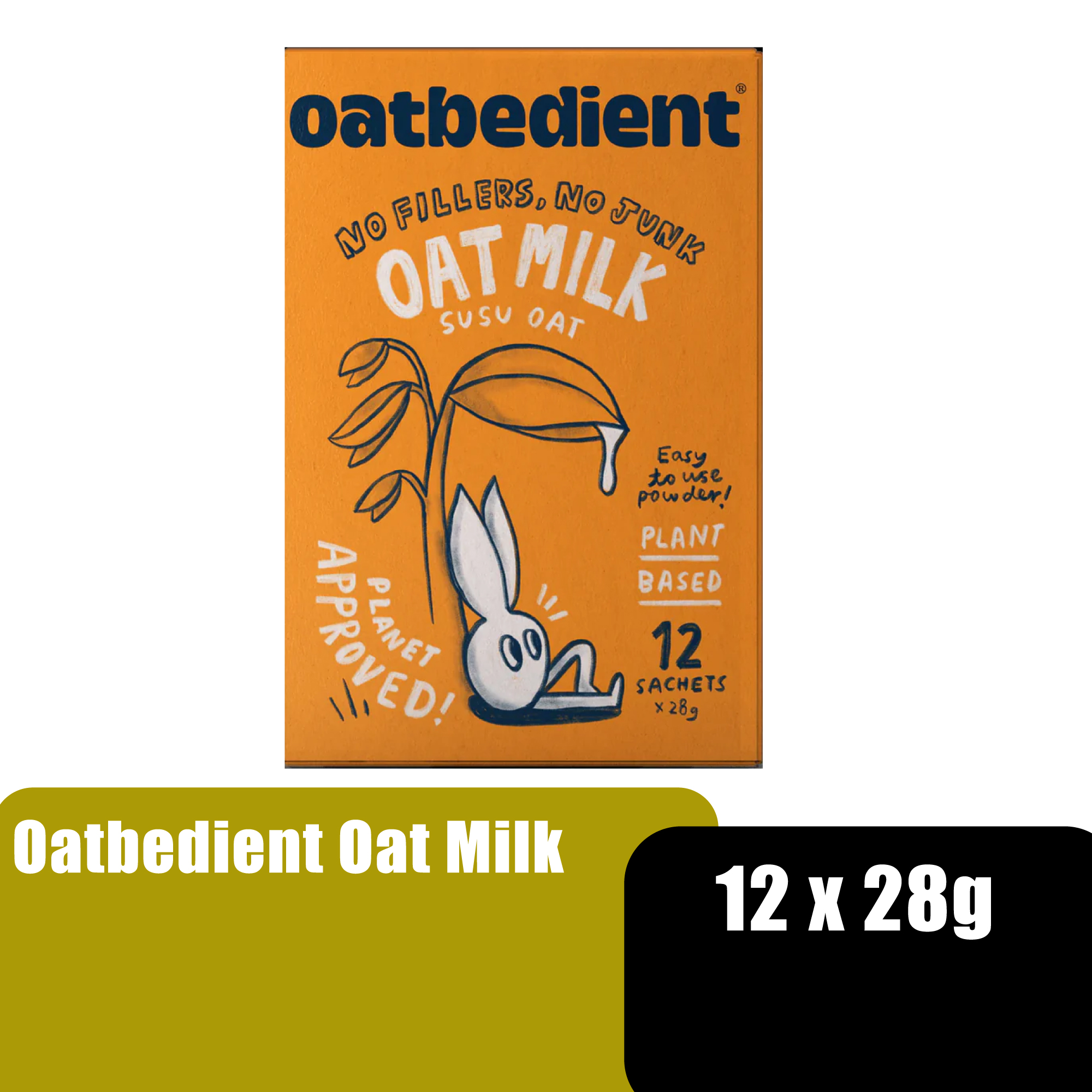 OATBEDIENT OAT MILK 28G X 12'S