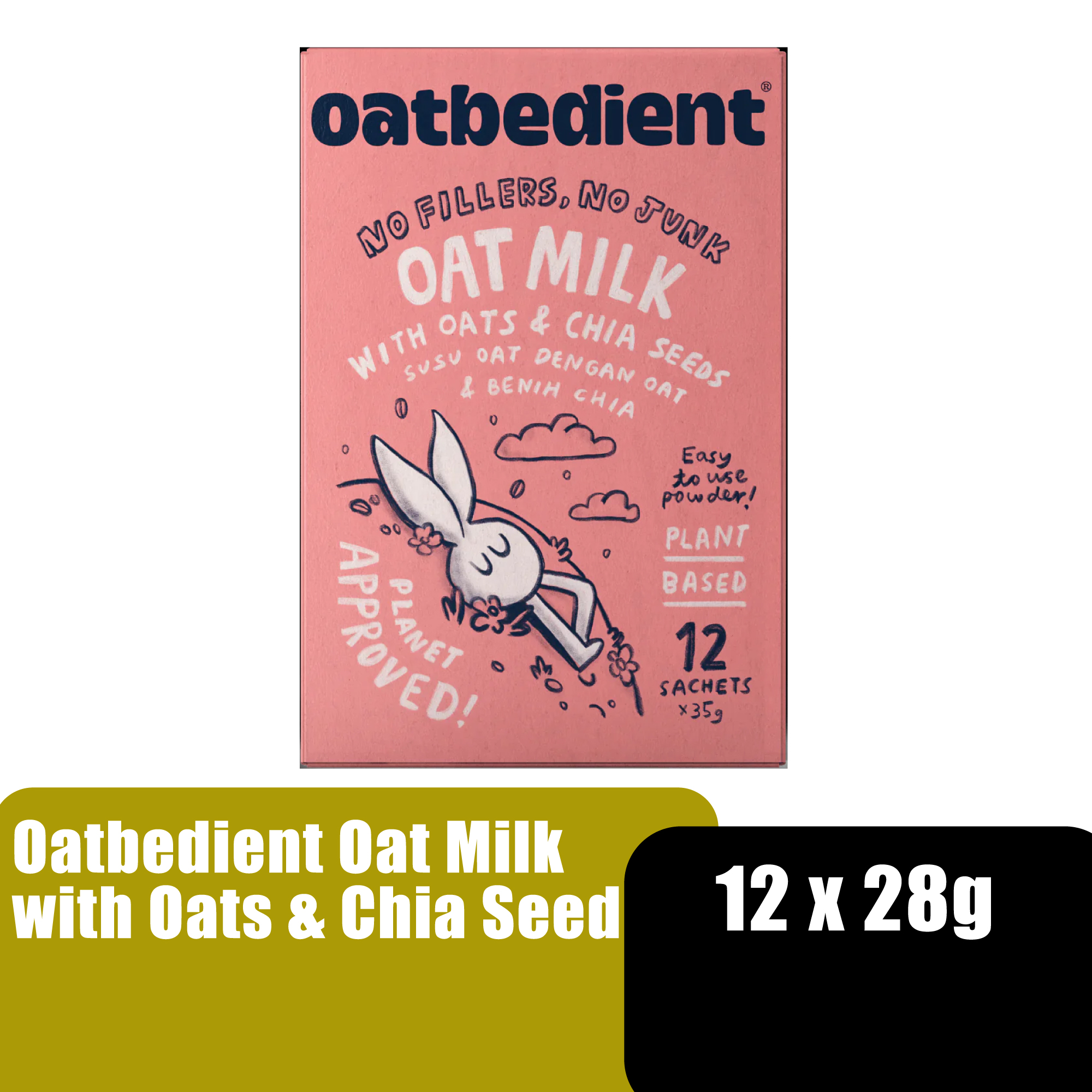 OATBEDIENT OAT MILK WITH OATS & CHIA SEEDS 35G X 12'S