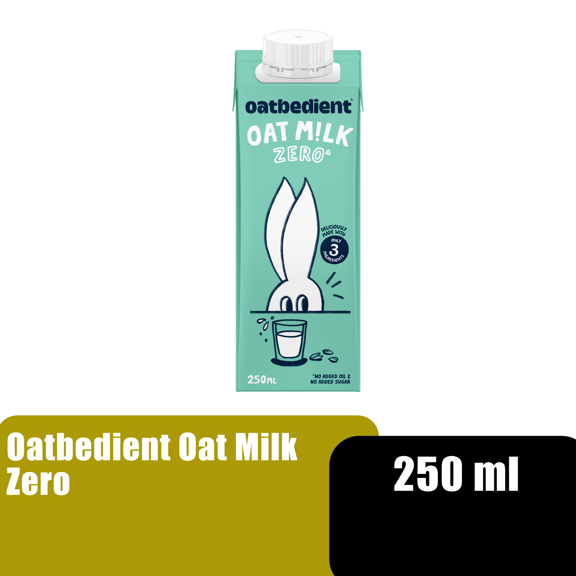 OATBEDIENT READY TO DRINK OAT MILK ZERO 250ML