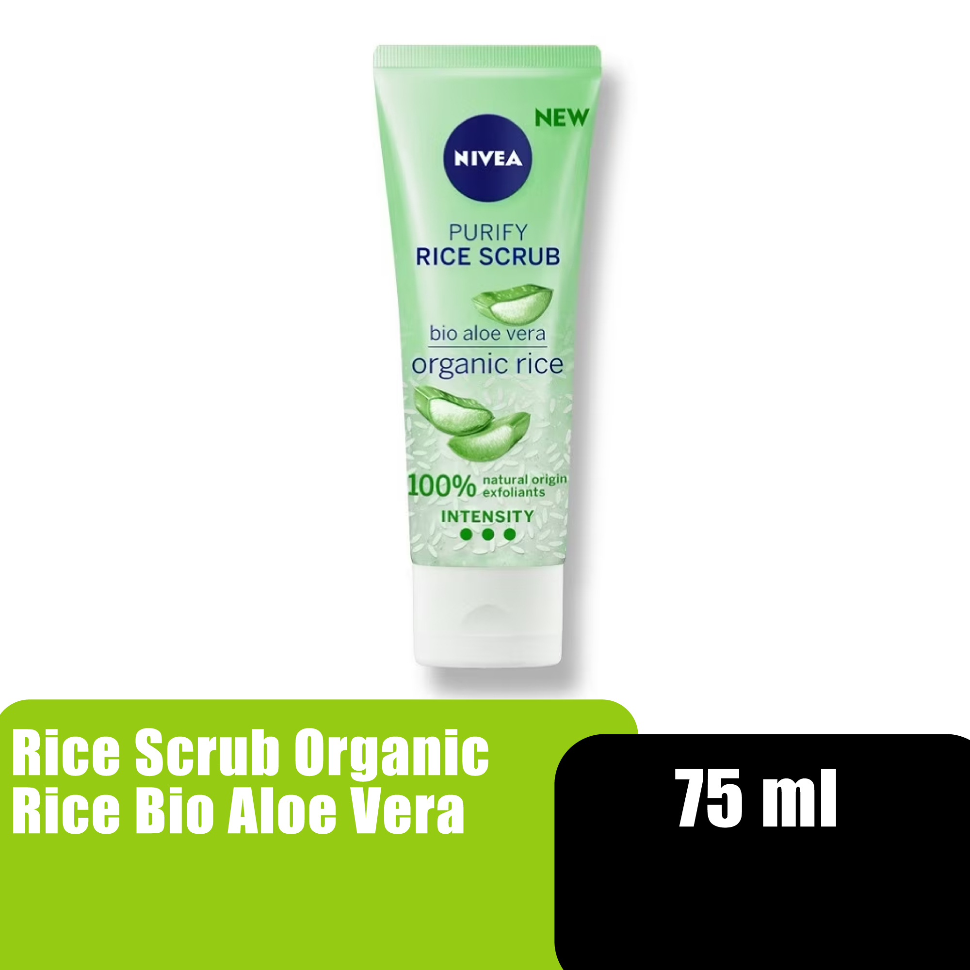 NIVEA PURIFY RICE SCRUB ORGANIC RICE BIO ALOE VERA 75ML (84931)