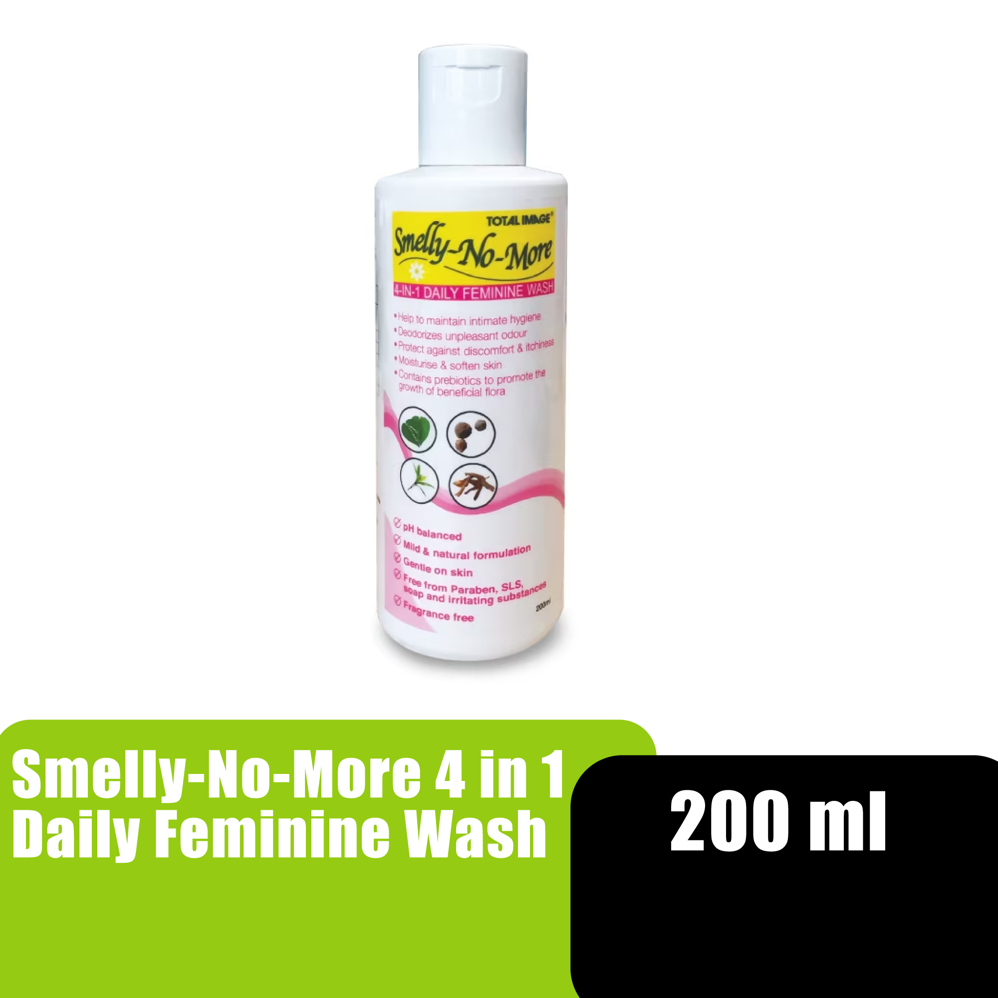 SMELLY NO MORE 4 IN 1 DAILY FEMININE WASH 200ML