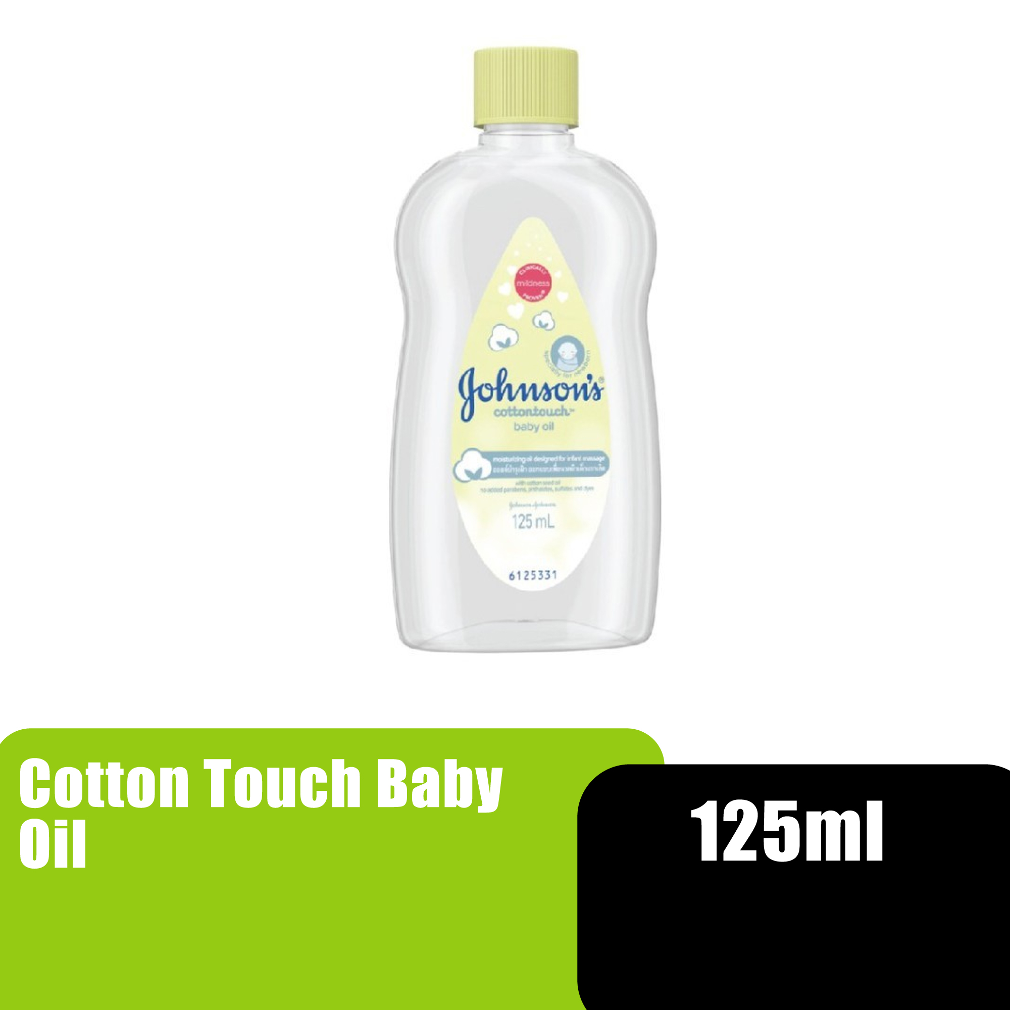 JOHNSON & JOHNSON BABY OIL 125ML - COTTONTOUCH