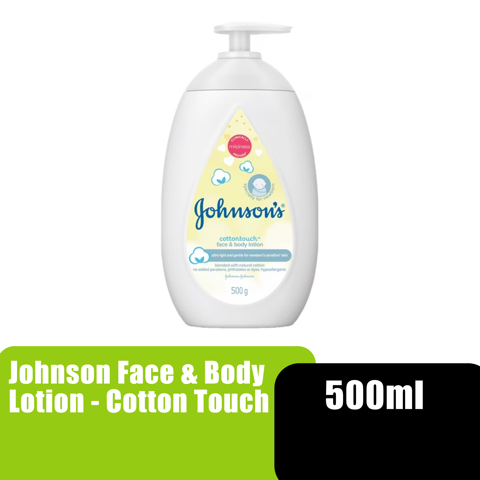 JOHNSON & JOHNSON BABY LOTION 500ML - COTTONTOUCH