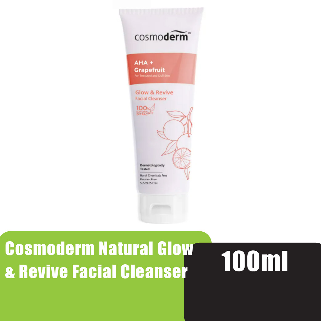 Cosmoderm Natural Glow and Revive Facial Cleanser 100ml