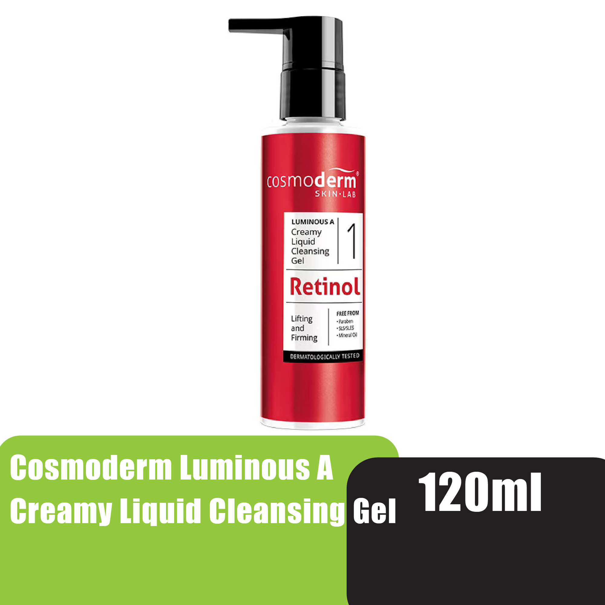 Cosmoderm Luminous A Creamy Liquid Cleansing Gel 120ml