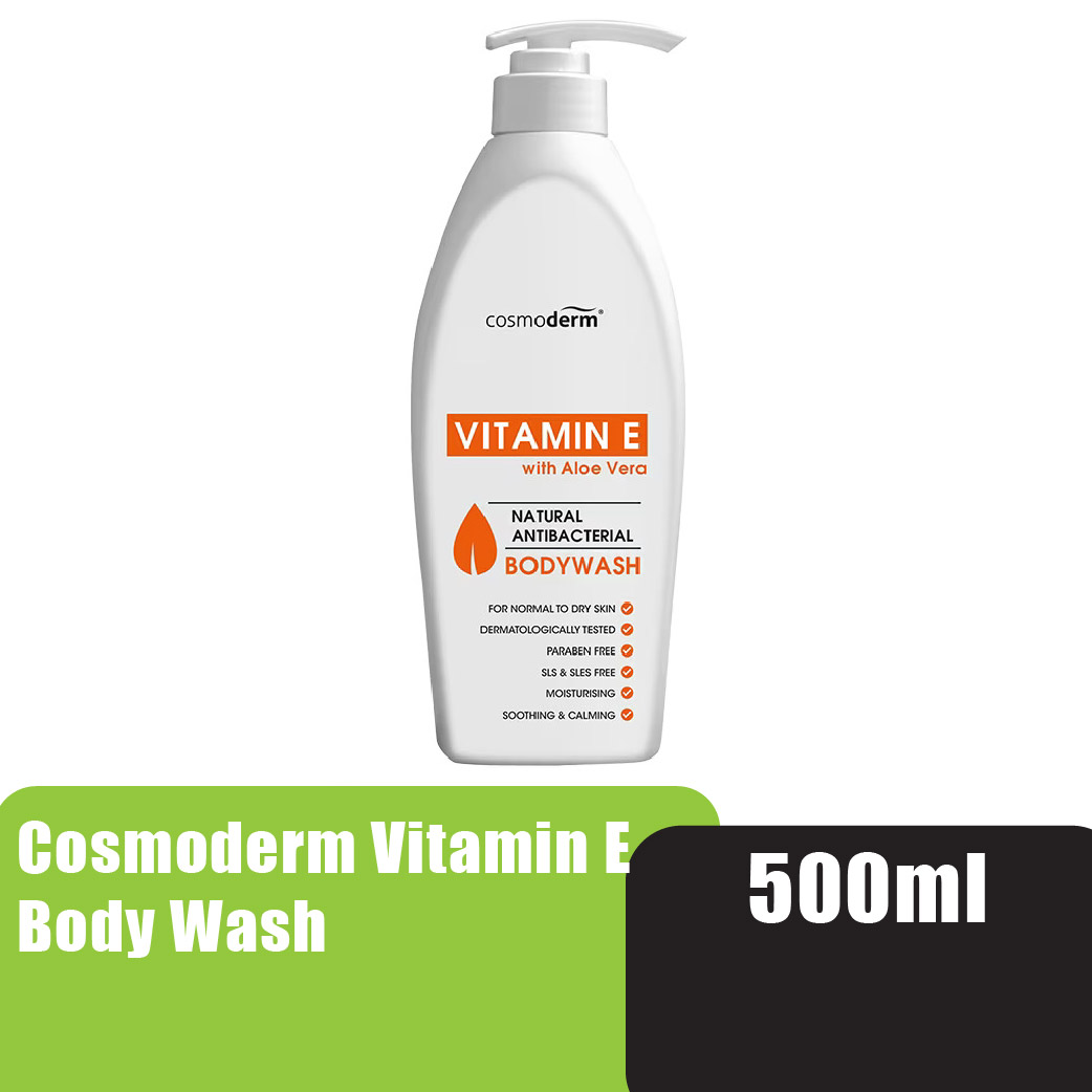 Cosmoderm Vitamin E Body Wash 500ml