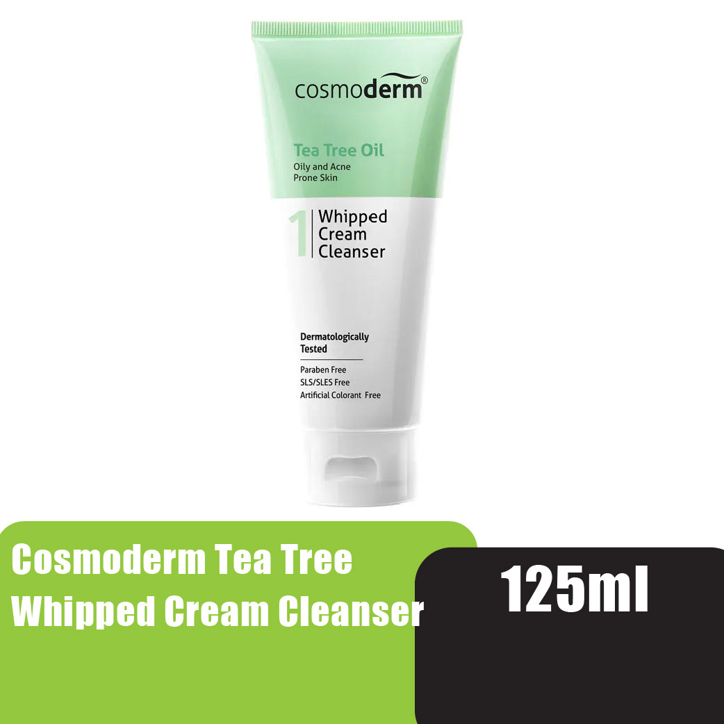 Cosmoderm Tea Tree Whipped Cream Cleanser 125ml