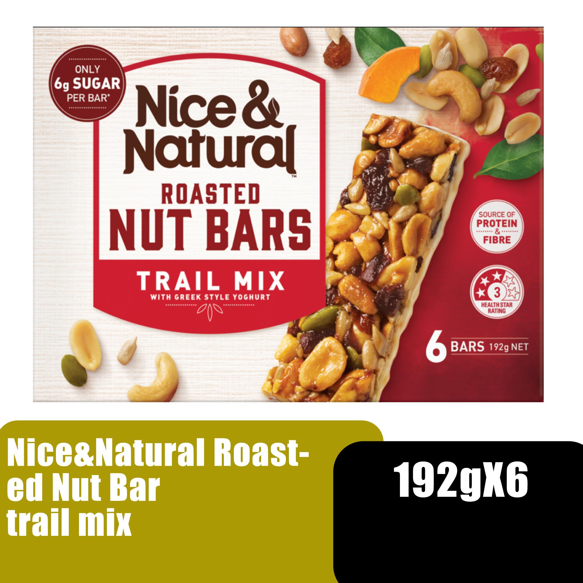 Nice&Natural Roasted Nut Bar Trail Mix 192g x 6 Protein Bar 蛋白棒 / 健康零食  (Energy Bar Snack)