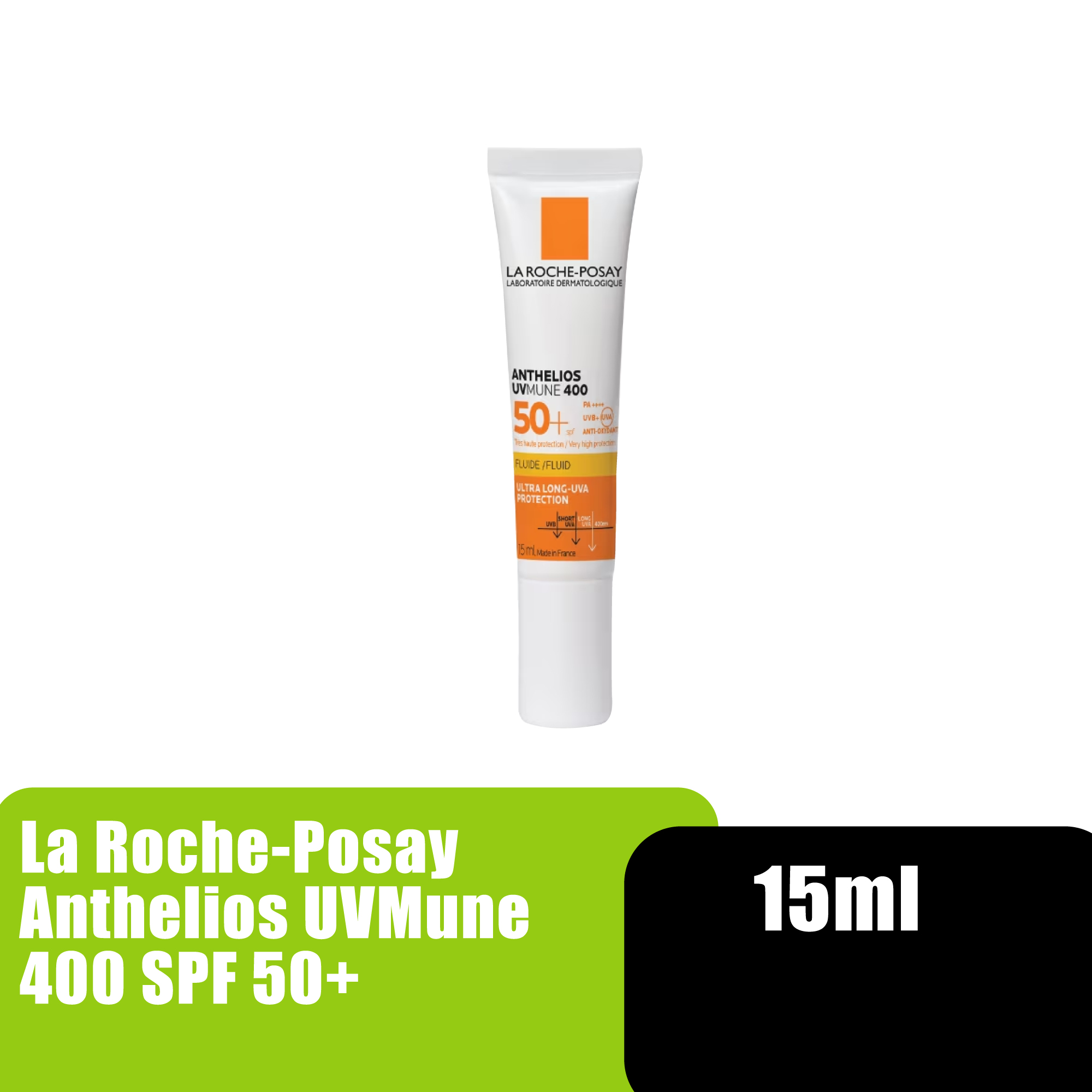 La Roche Posay Anthelios UVmune 400 Control Fluid SPF50+ Sunscreen 15ml (For Combination and Oily Skin)