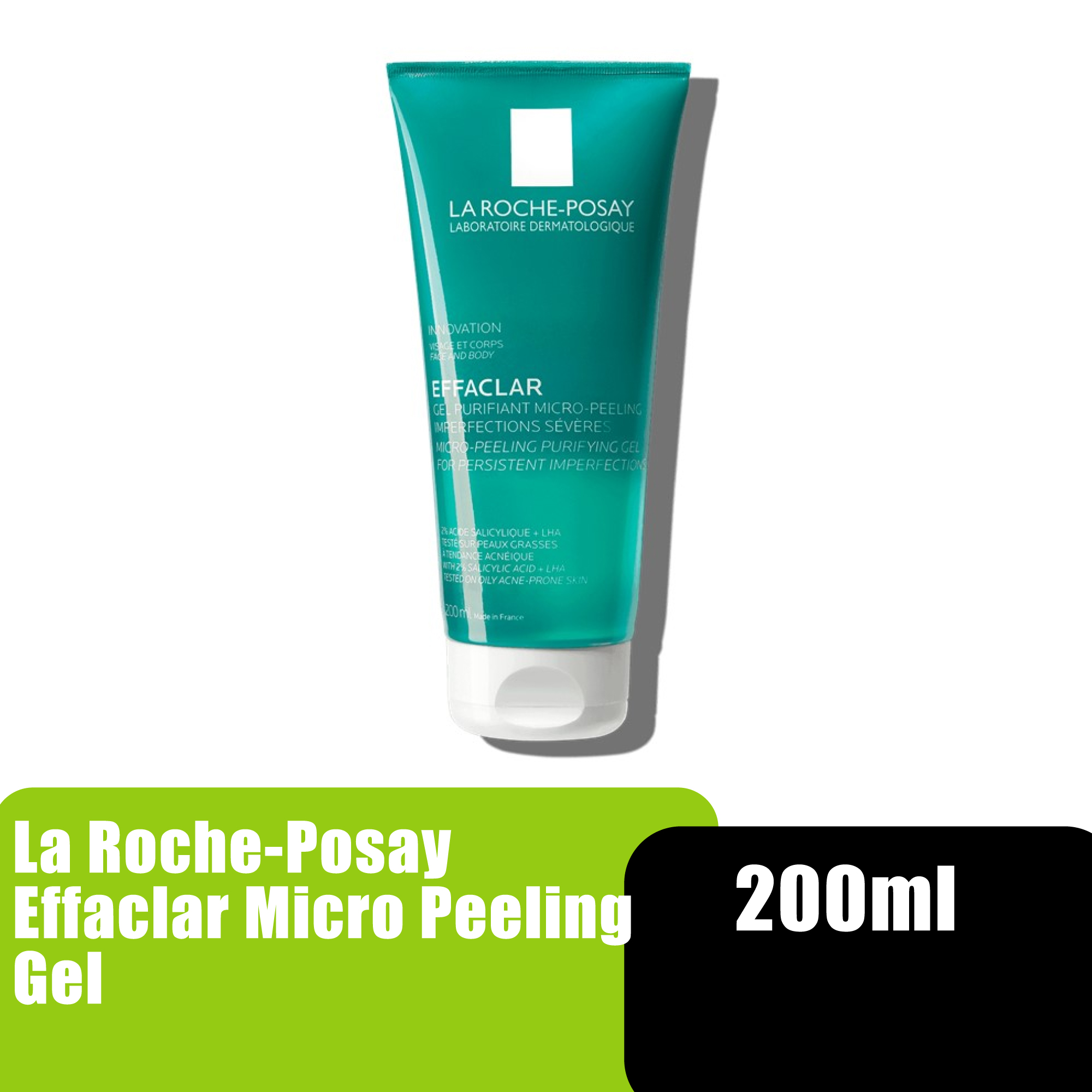 La Roche Posay Effaclar Micro Peeling Gel 200ml (Acne, Blackhead Removal)