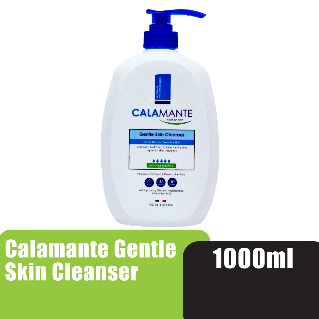 CALAMANTE Gentle Skin Cleanser 1000ml -  Gentle Cleanser Face & Body ( Same formula as Cetaphil & Aiken Cleanser )