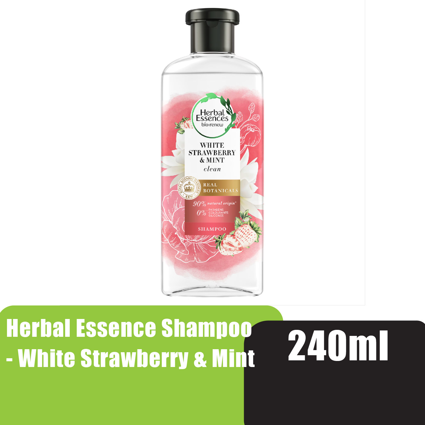 Herbal Essences Shampoo 240ml - White Strawberry & Sweet Mint