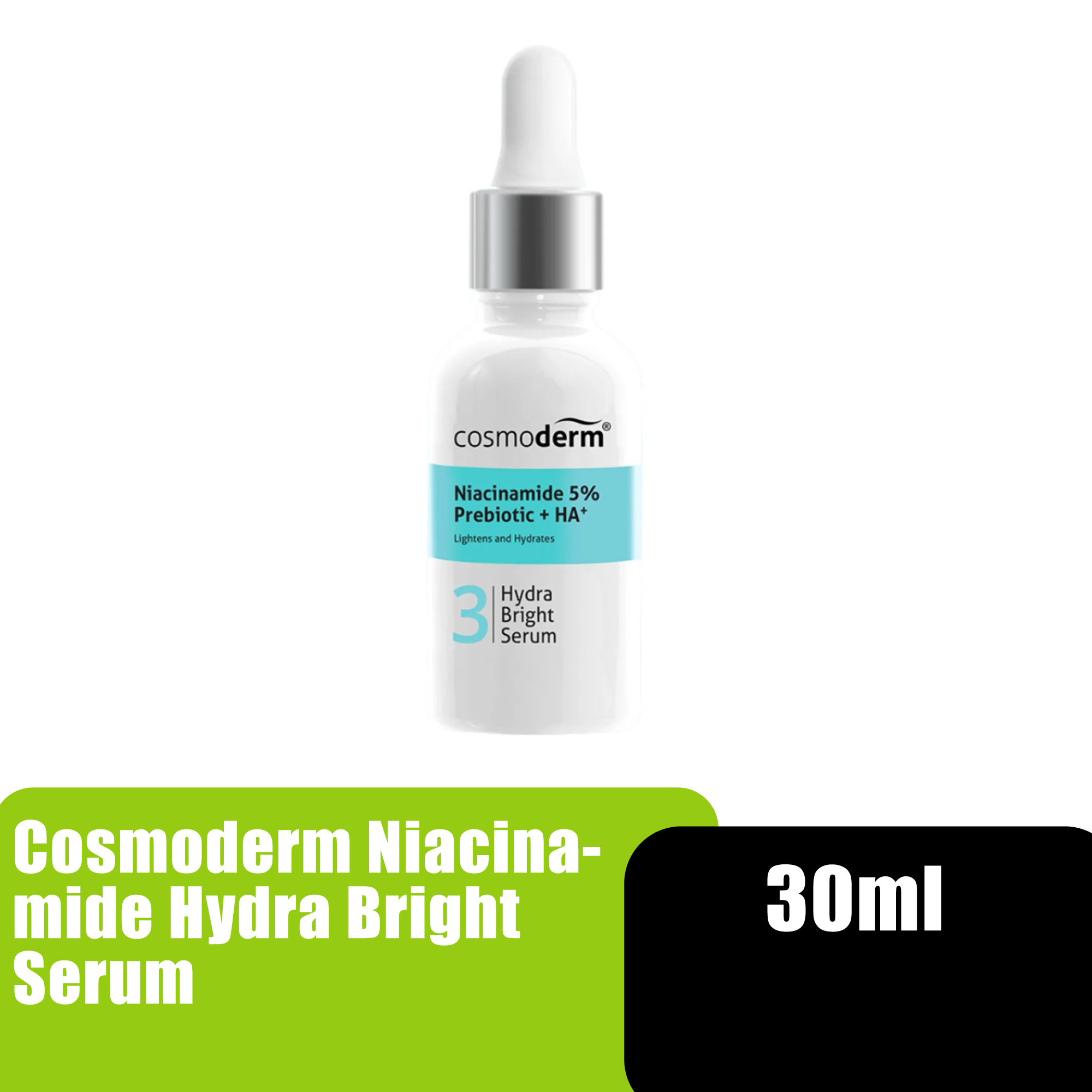 Cosmoderm Niacinamide Salicylic Acid Hydra Bright Serum 30ml (Serum Muka)