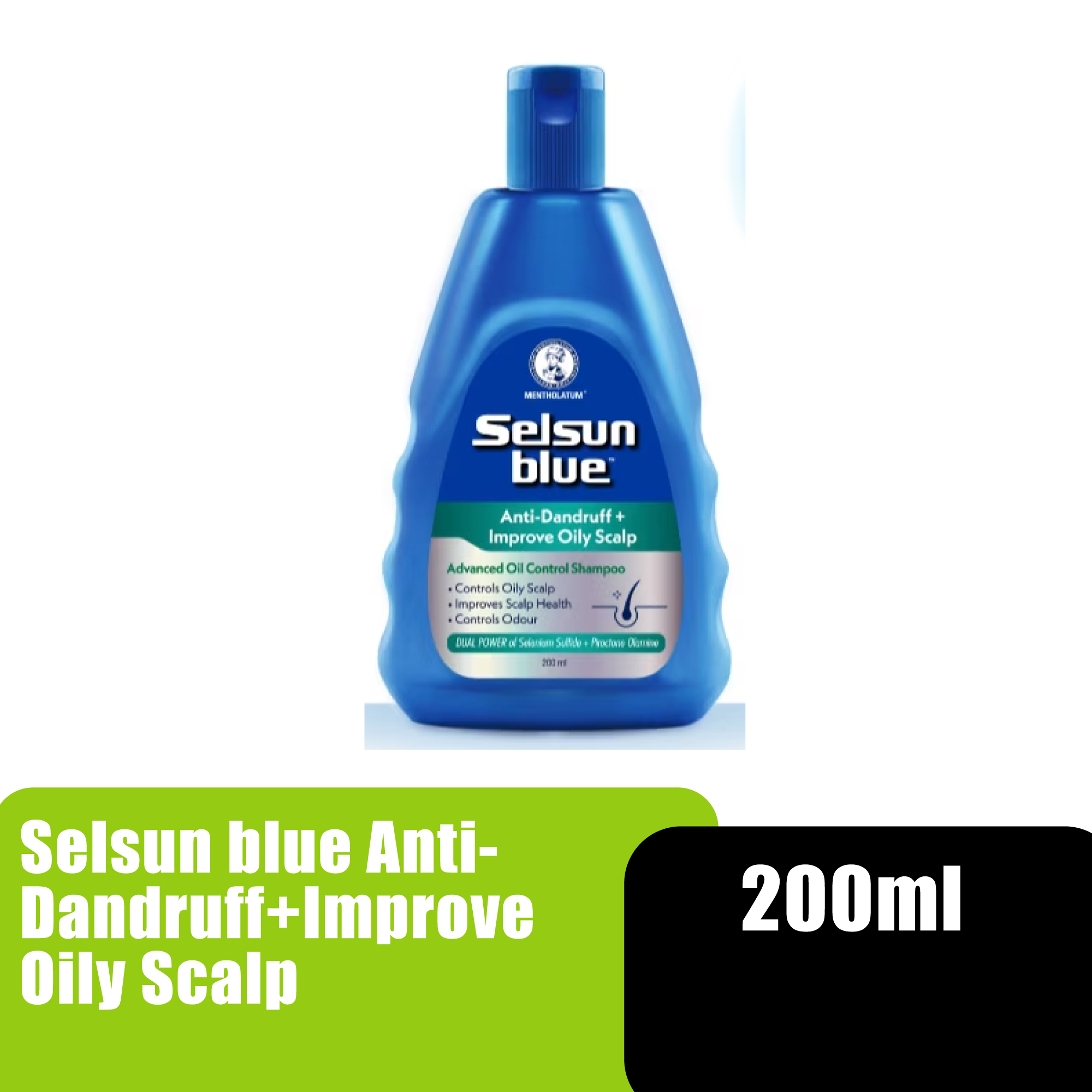 Selsun Blue Advance Oil Control / Anti-Dandruff & Scalp Care Shampoo 200ml /控油 , 防頭皮屑 洗發水