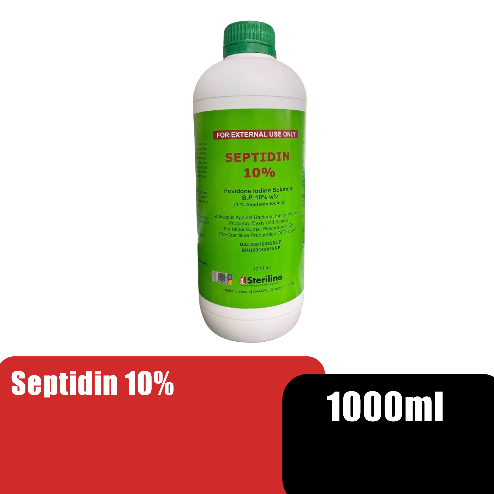 Septidin 10% Povidone Iodine 1000ml ### (Multi-purpose antiseptic)