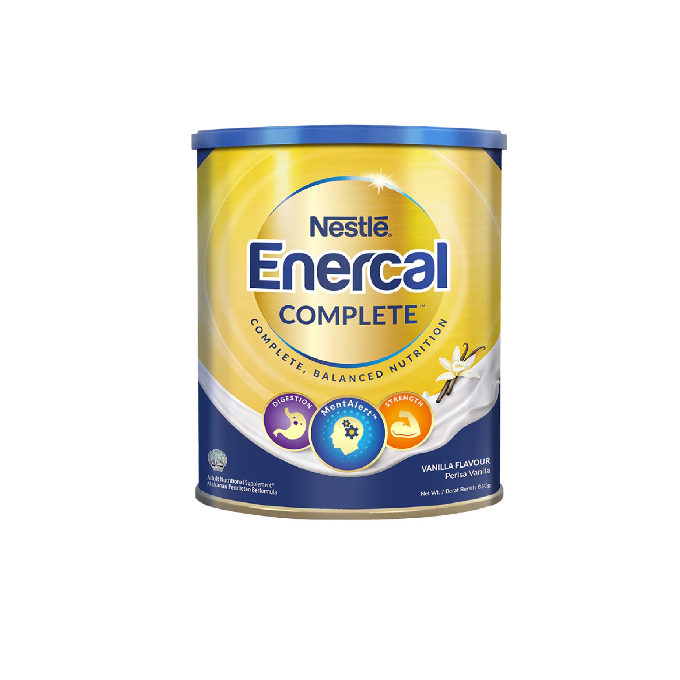 Nestle Enercal Nutrient Complete contain with Calcium & Protein 850g - Vanilla Flavour